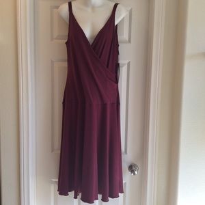 NWT Daisy Fuentes Burgundy Dress Size XL